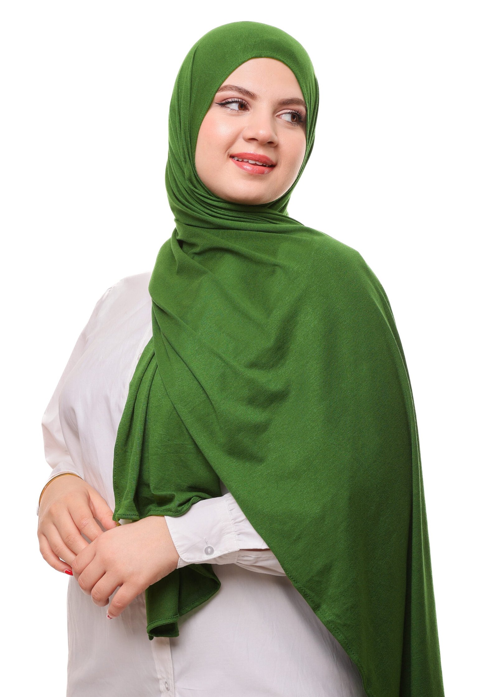 شال ليكرا سهل الإستعمال - أخضر زيتي -