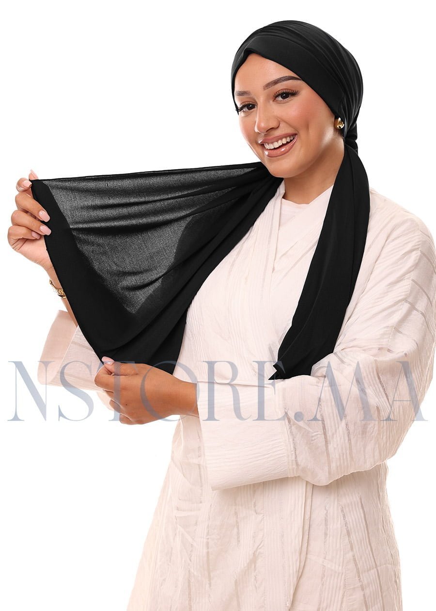 تربان يربط من الخلف - أسود -