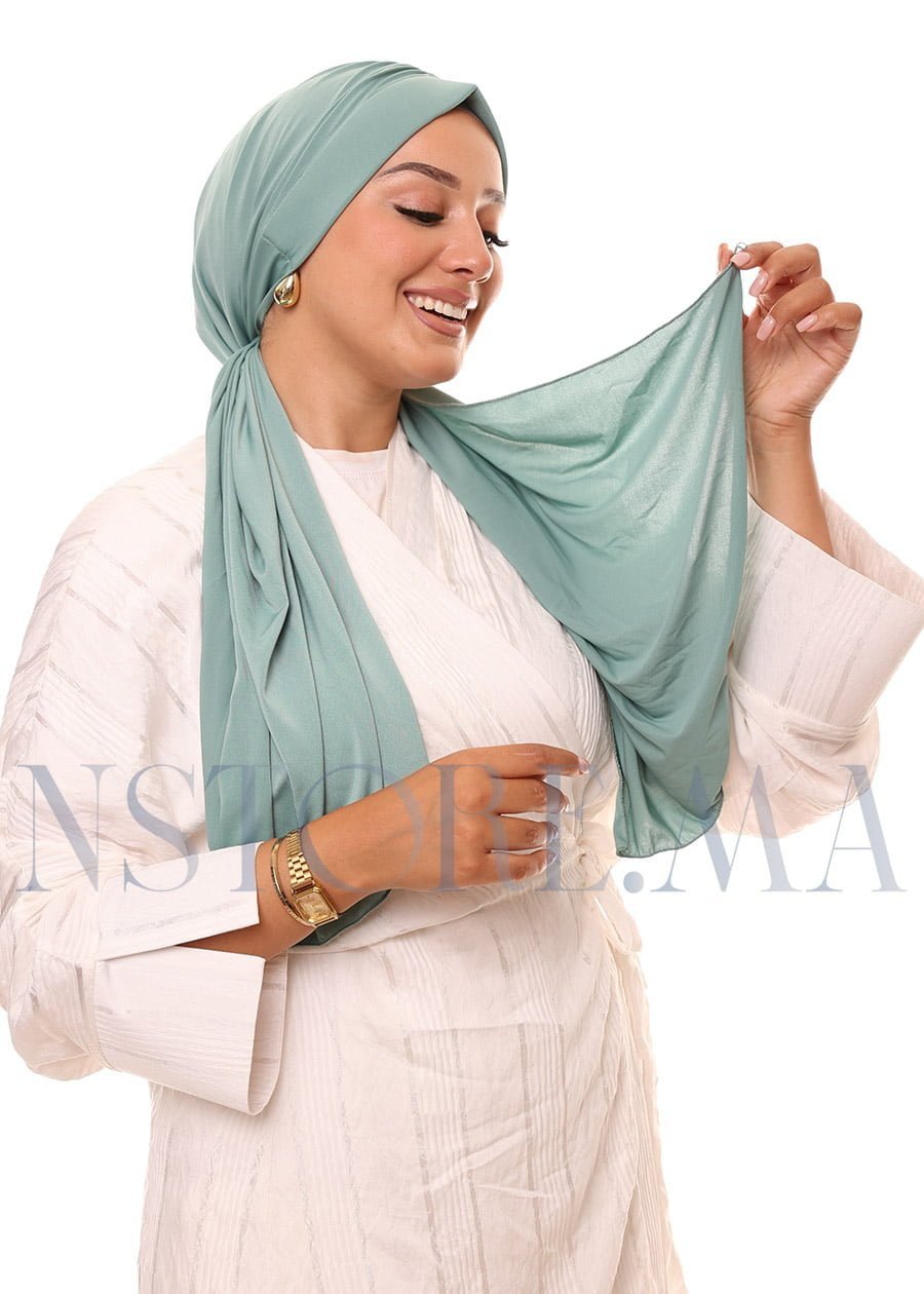 تربان يربط من الخلف - أخضر مائي -